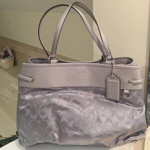 COACH Signature Nylon Drawstring Carryall